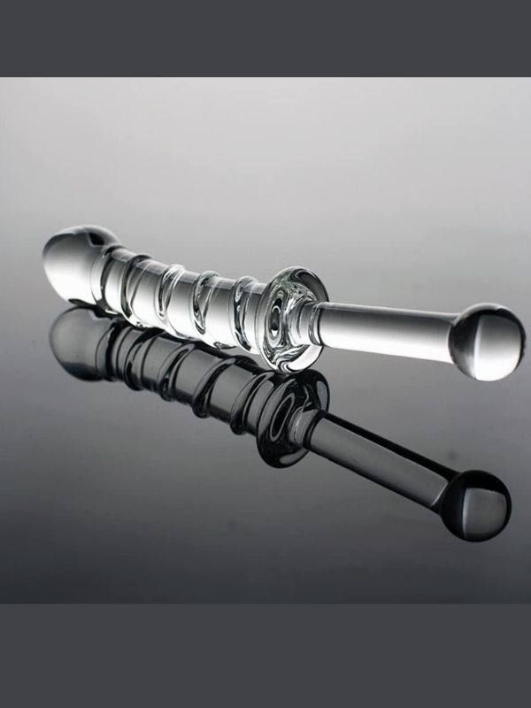 CENSAN 23cm Tırtıklı Cam Dildo