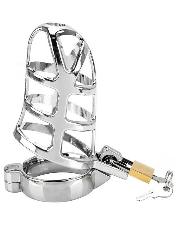 Censan BDSM Paslanmaz Çelik Penis Kafesi ModelNo4
