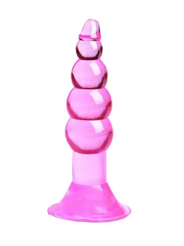 Censan Boğumlu Anal Plug Karışık Renklerde 11 cm