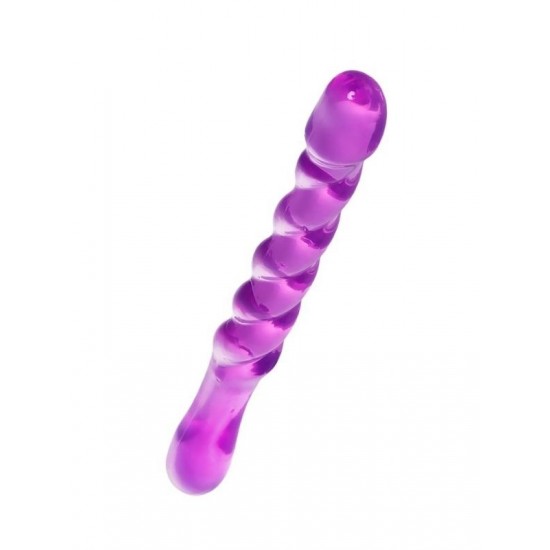 Censan Çift taraflı Jel Dildo Tanza, TPE, mor, 27,5 cm