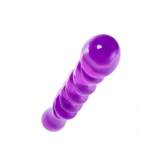 Censan Çift taraflı Jel Dildo Tanza, TPE, mor, 27,5 cm