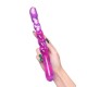 Censan Çift taraflı Jel Dildo Tanza, TPE, mor, 27,5 cm