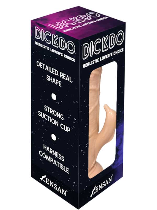 Censan Dickdo Gerçekçi Klitoris Uyarıcılı Dildo Penis 20cm