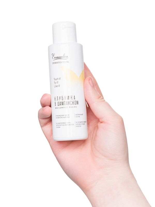 Censan Eromantica Çilek ve Şampanya Aromalı Masaj Yağı