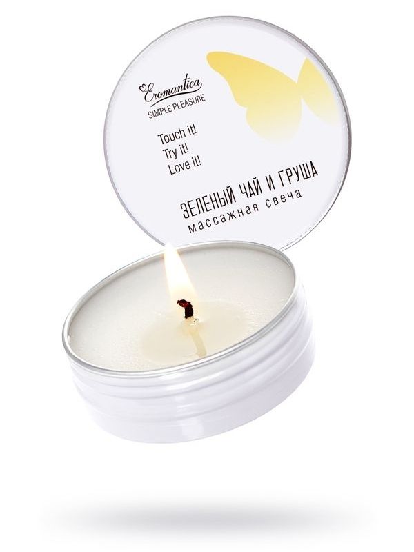 Censan Eromantica Masaj Mumu - Yeşil Çay ve Armut Aromalı