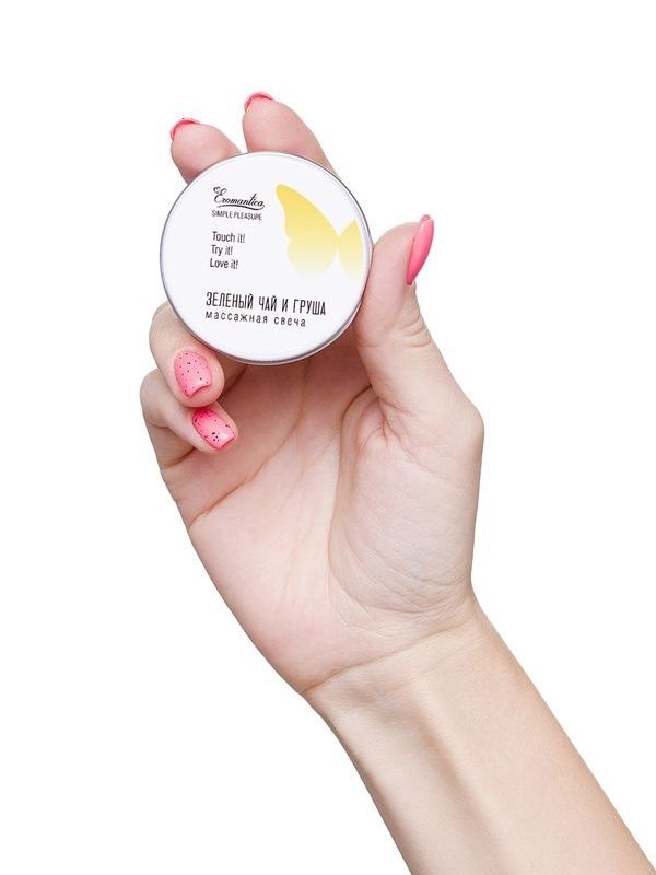 Censan Eromantica Masaj Mumu - Yeşil Çay ve Armut Aromalı