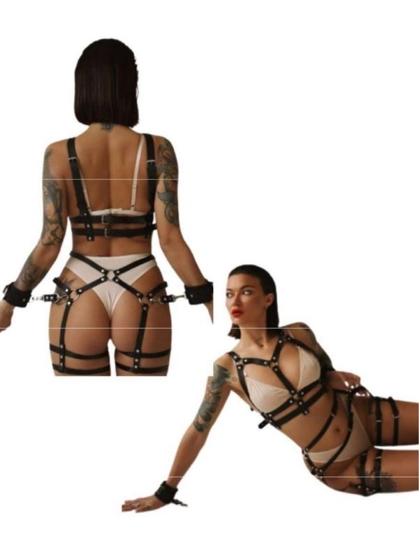 Censan Esaret Kelepçeli Harnes Set