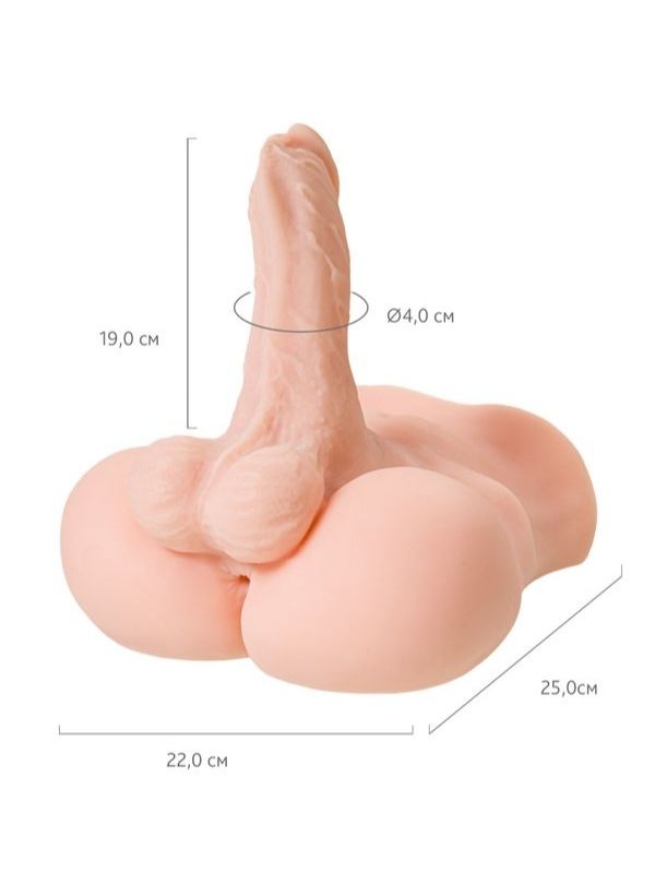 Censan Juicy Pussy Penis Masturbator TPE Ten 25 cm 19 cm Dildo
