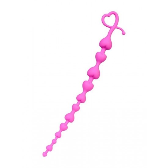 Censan Long Sweety anal Zinciri silikon pembe 34 cm  2,7 cm