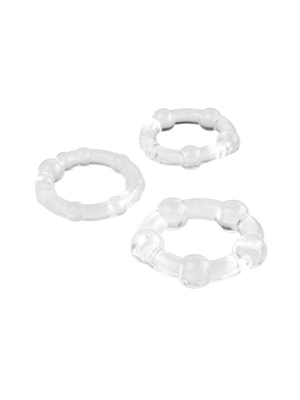 Censan Penis Halka Seti TPE şeffaf 3,5/3/2 cm