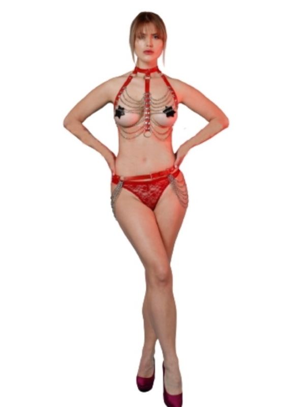 Censan Tasmalı Zincirli Harness