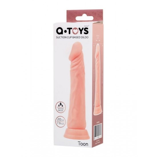 CENSAN Toon Vantuzlu Realistik Dildo Ten 20 cm