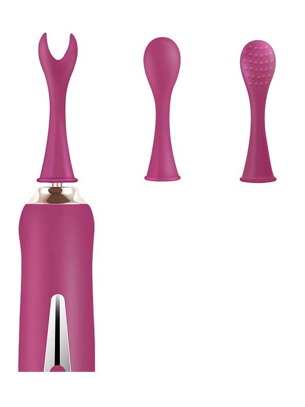 Censan Üç Başlıklı Değiştirilebilir Vibratör Mor