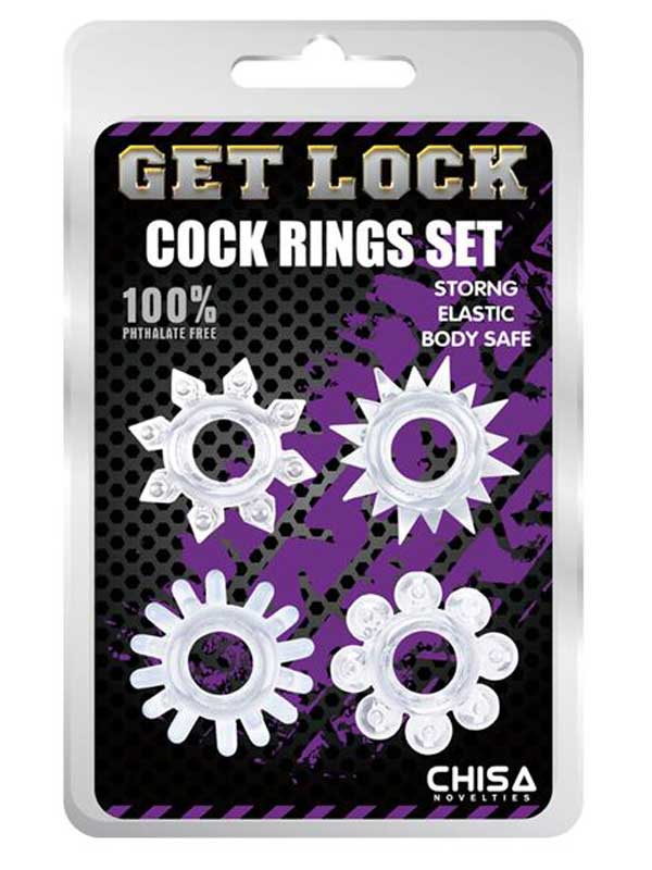 Get Lock Tırtıklı Penis Halka Seti