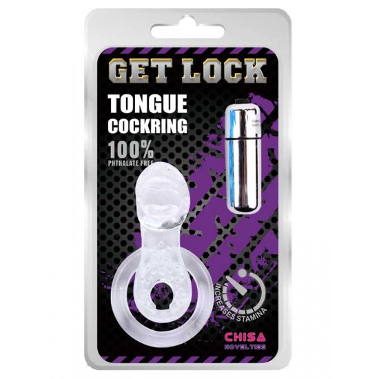 Get Lock Titreşimli Dilli Penis Halkası