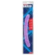 Hi-Rubber Şeffaf Jel Çift Taraflı Dildo - 32.5cm Mor