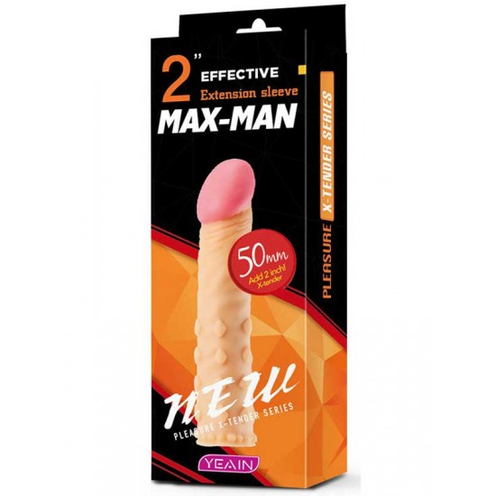 Max Man 50mm Dolgulu Penis Kılıfı YN0049