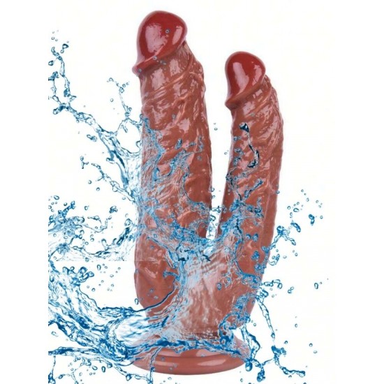 Noctis 19cm Kahverengi Çiftli Dildo No:76