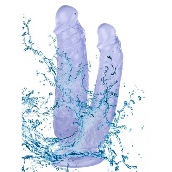 Noctis 19cm Mor Çiftli Dildo No:76