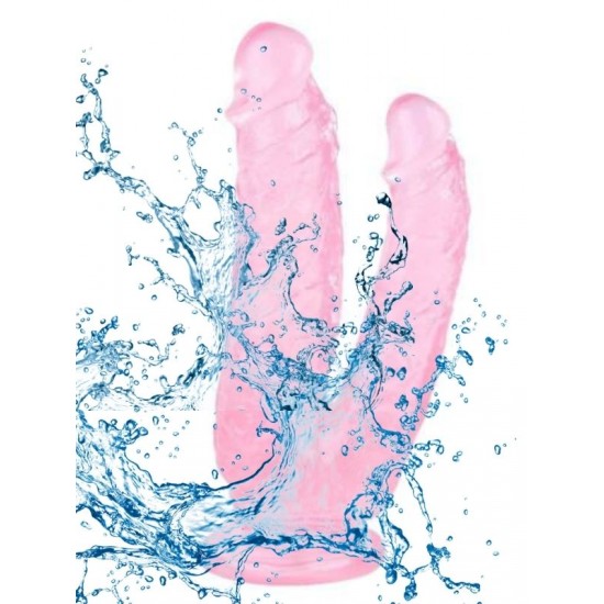 Noctis 19cm Pembe Çiftli Dildo No:76