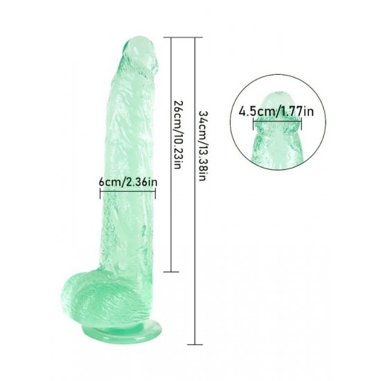 Noctis 33cm Yeşil Realistik Dildo No:154