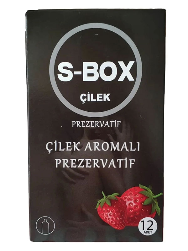 S-Box Çilek Aromalı Prezervatif 12&apos;li