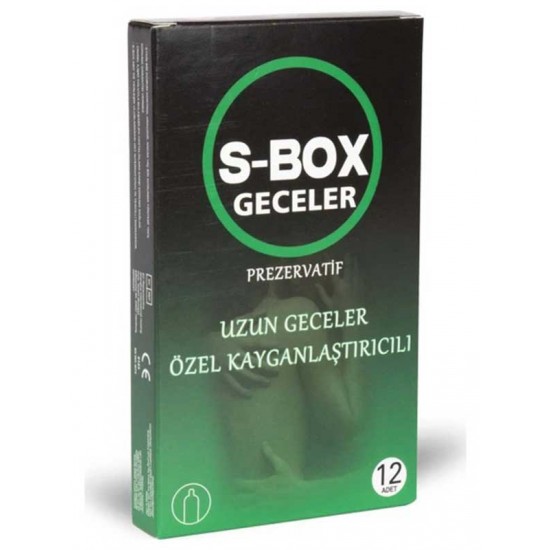 S-Box Özel Kayganlaştırıcılı Prezervatif 12&apos;li