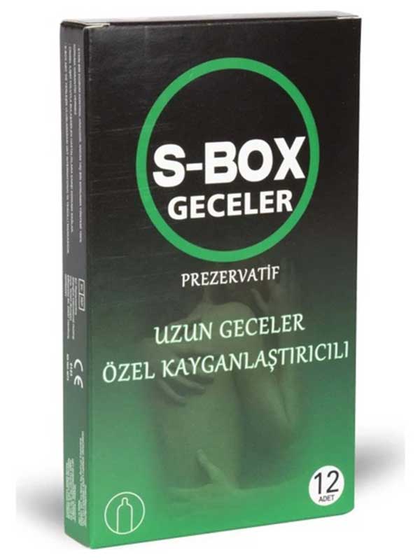 S-Box Özel Kayganlaştırıcılı Prezervatif 12&apos;li