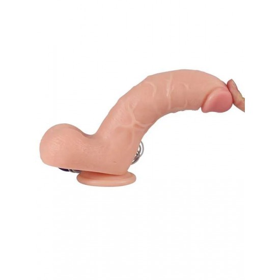 Shequ Adam Vibrating Realistik Vantuzlu Titreşimli Dildo 21 cm