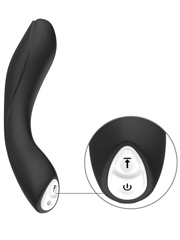 Xuanai Elbow Bükülebilir Eğik Şarjlı Vibratör - Siyah